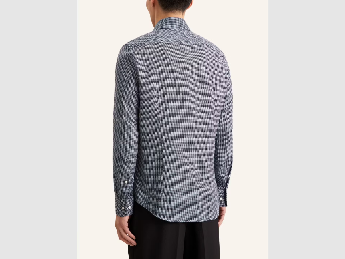 Seidensticker – Spread Kent Business Shirt – Slim Fit & Non-Iron – Navy – Maat 39