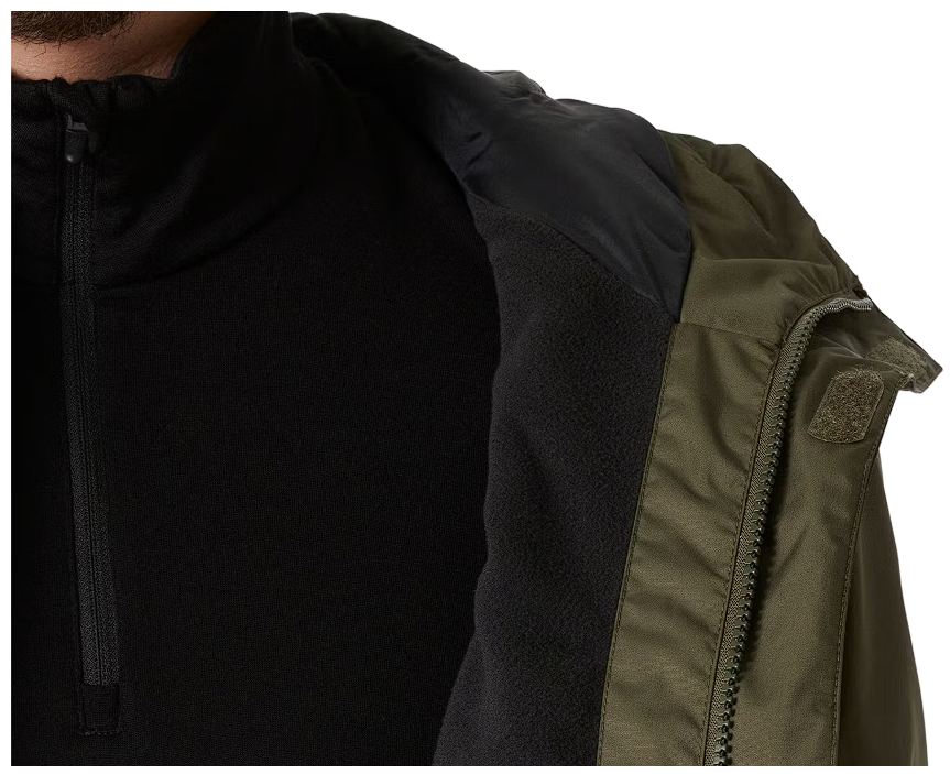 Helly Hansen – Vancouver Fleece Gevoerde Jas – Maat XXL & Helly Tech Protection – Waterdicht & Winddicht – Voor Heren – Utility Green Polyester