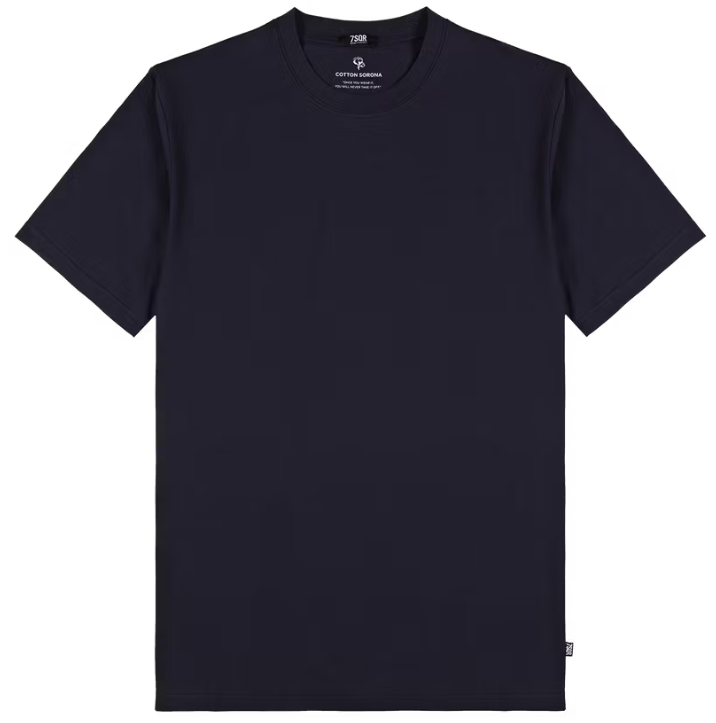 7Square Sky T-shirt - Heren - Navy XXL - 74% Katoen / 26% Polyester