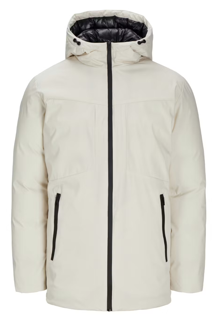 Jack & Jones Planet Parka Herenjas – Maat M – kleur Cream