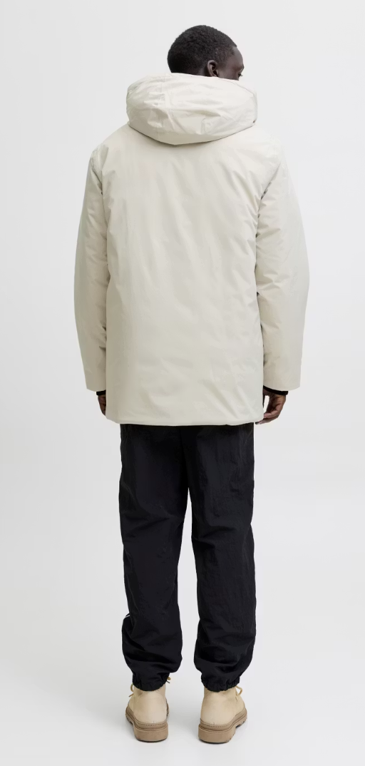 Jack & Jones Planet Parka Herenjas – Maat M – kleur Cream