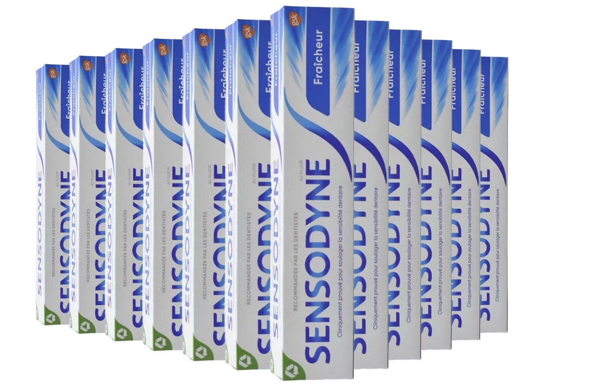 Sensodyne Daily Protection tandpasta 75 ml – 12 stuks voordeelverpakking – voor gevoelige tanden