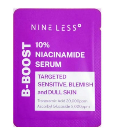 Nine Less B-Boost 10% Niacinamide Serum – Egaliserend & Kalmerend Serum voor Gevoelige en Onzuivere Huid (2ml Sample)
