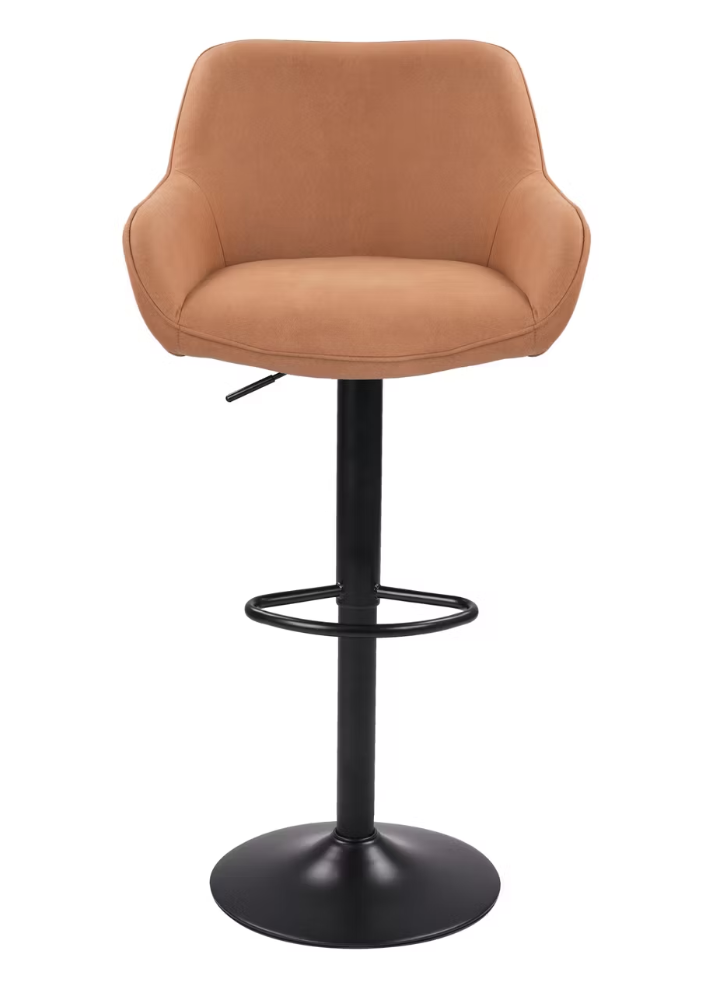 Dutchbone Oliver Barkruk - Cognac - 56 x 54 x 109 cm - Set van 2