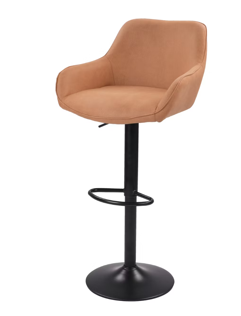 Dutchbone Oliver Barkruk - Cognac - 56 x 54 x 109 cm - Set van 2
