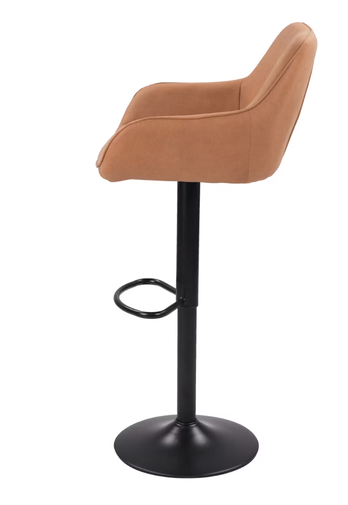 Dutchbone Oliver Barkruk - Cognac - 56 x 54 x 109 cm - Set van 2