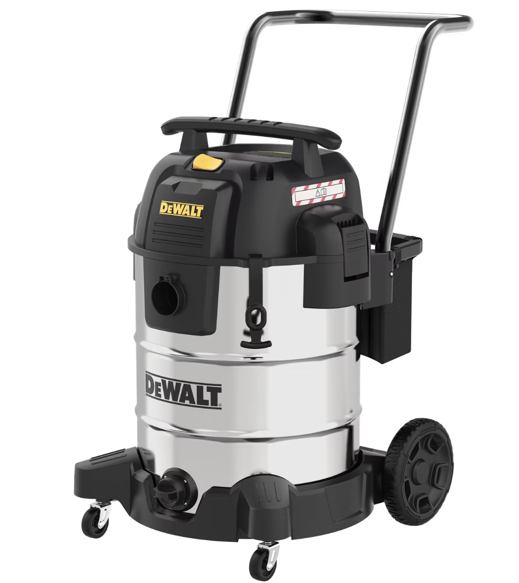 DeWalt 61L Stealthsonic RVS nat-/droogstofzuiger - 61 liter - RVS - 16,1 kg - 960 W - Zwart/Silver