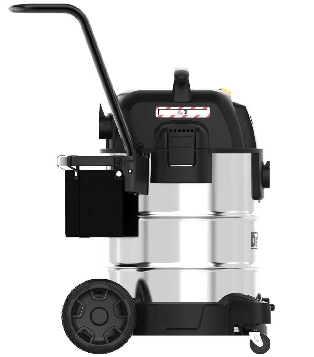 DeWalt 61L Stealthsonic RVS nat-/droogstofzuiger - 61 liter - RVS - 16,1 kg - 960 W - Zwart/Silver