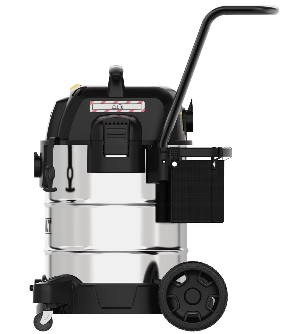DeWalt 61L Stealthsonic RVS nat-/droogstofzuiger - 61 liter - RVS - 16,1 kg - 960 W - Zwart/Silver