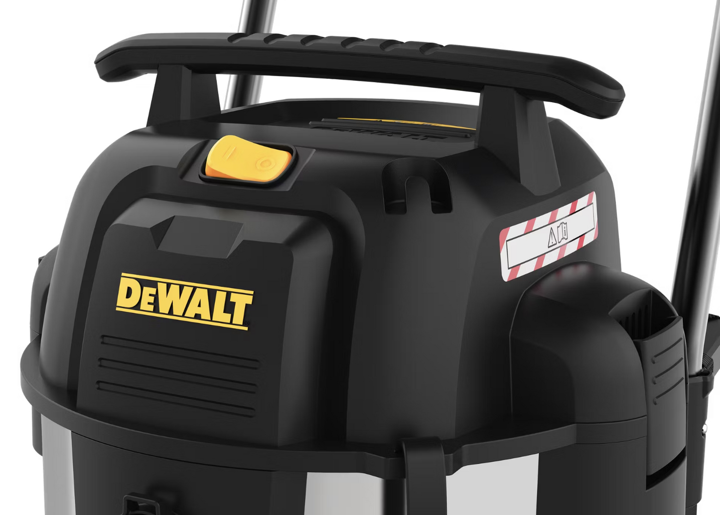 DeWalt 61L Stealthsonic RVS nat-/droogstofzuiger - 61 liter - RVS - 16,1 kg - 960 W - Zwart/Silver