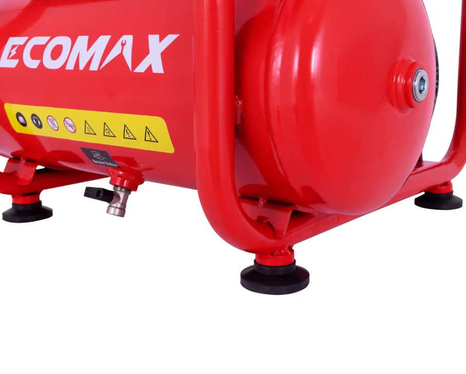 Ecomax - 11 L Stille Luchtcompressor - 800 W - Olievrij