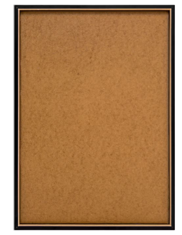 Orange Wallz Geometrics - Framed in Black - 50 x 70 cm