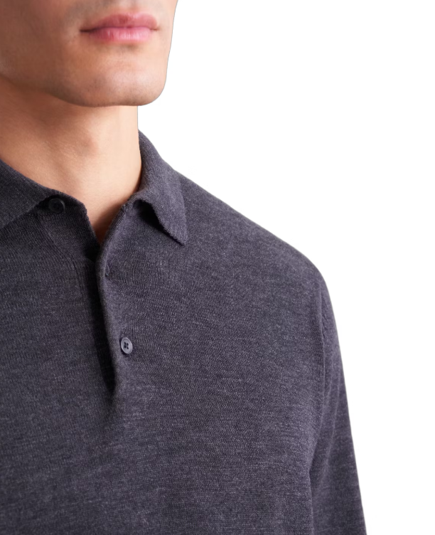 Seidensticker Gebreide Polo-Pullover Heren - Navy - Maat M - 100% Katoen