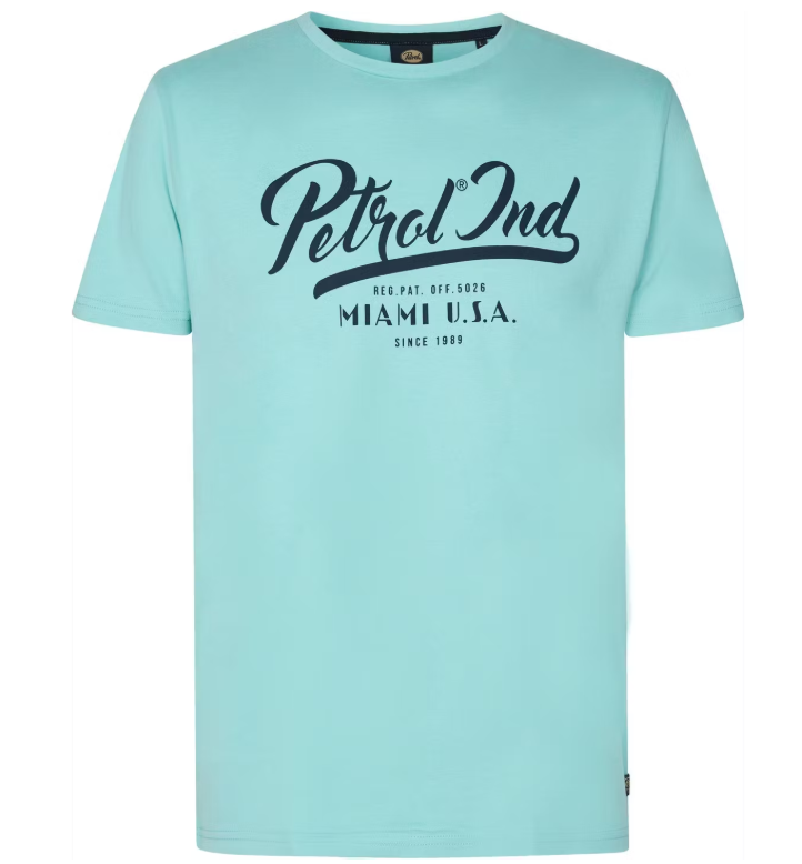 Petrol Industries Classic T-Shirt Heren - Set van 3 - Wit, Blauw & Navy - Maat S