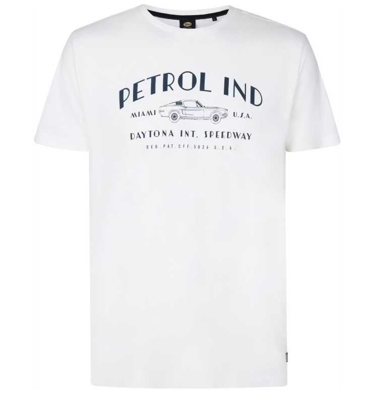 Petrol Industries Classic T-Shirt Heren - Set van 3 - Wit, Blauw & Navy - Maat S