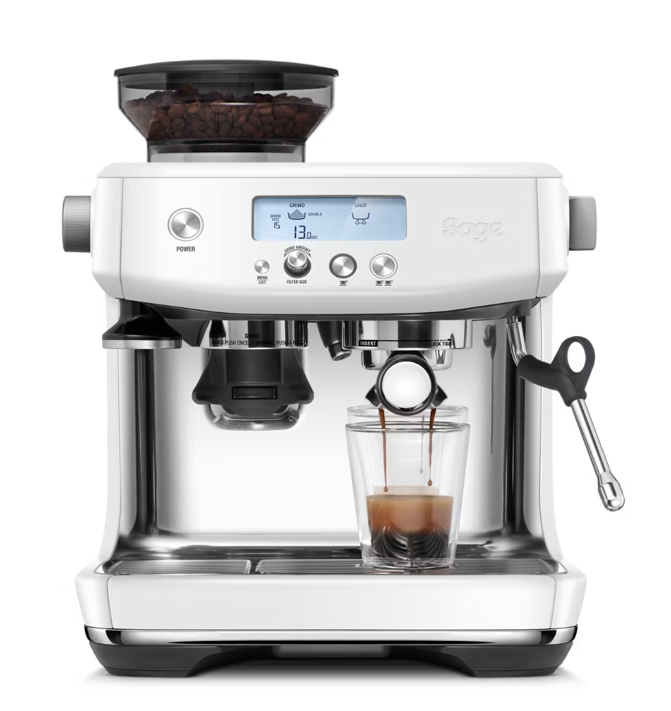 Sage The Barista Pro SES878 - Espressomachine met Koffiemolen – Sea Salt RVS