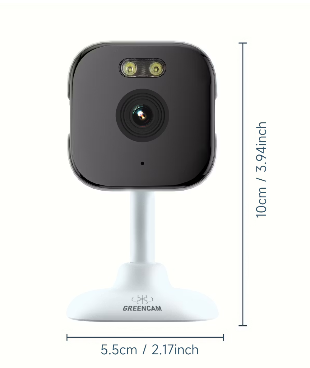 Greencam K10 2K Beveiligingscamera | Full Color Nachtzicht | Bewegingsdetectie | Wi-Fi