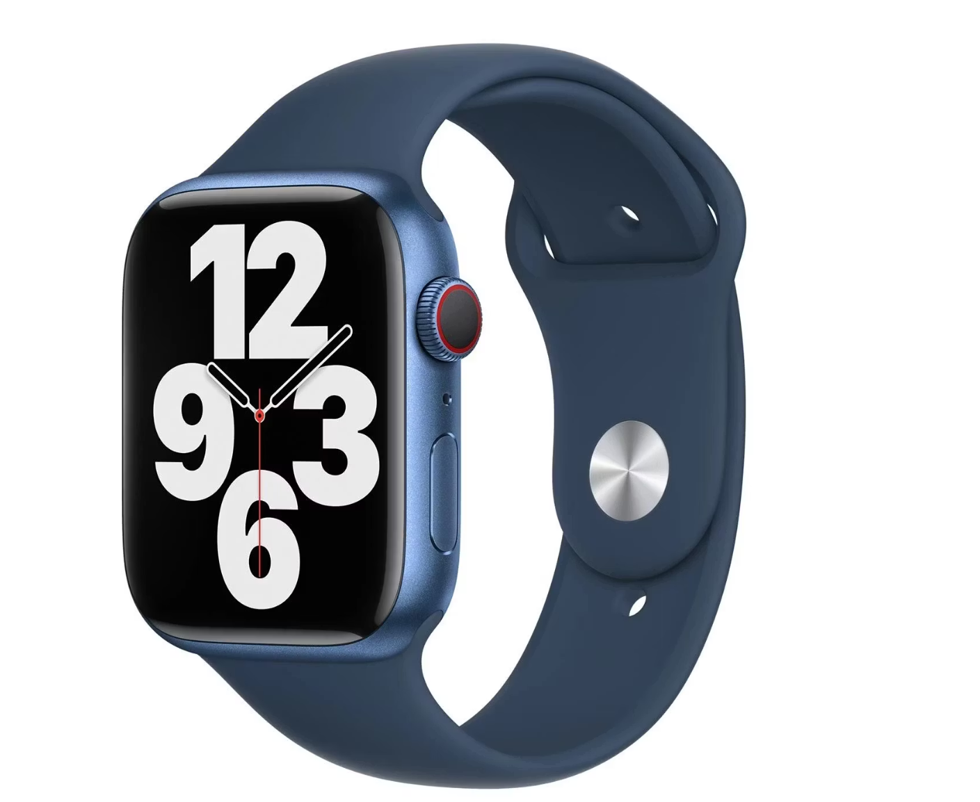 Apple Watch Sport Band | 45 mm | Abyss Blue | Fluorelastomeer | Geschikt voor 44/45/46/49 mm