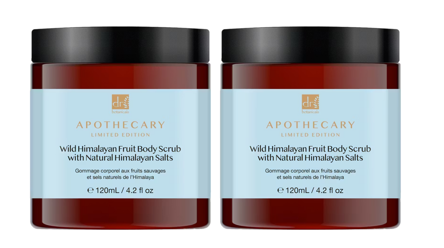 Dr Botanicals Himalayan Body Scrub | Vegan | Met Himalayazout | 120 ml | 2 Stuks