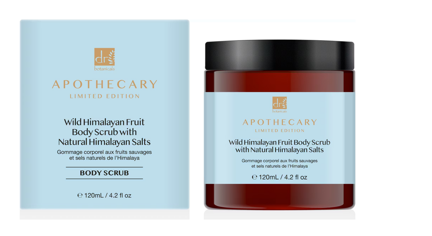 Dr Botanicals Himalayan Body Scrub | Vegan | Met Himalayazout | 120 ml | 2 Stuks
