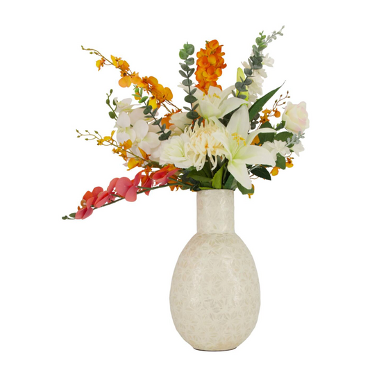 DKNC - Flower Box Bouquet - 10 Stelen - Orchid Enchantment - 78,9x19x10 cm - Kunstbloemen