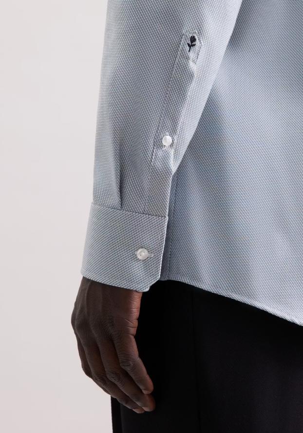 Seidensticker - Business Shirt Spread Kent - Regular Fit - Heren - Light Sage Green - Maat 42