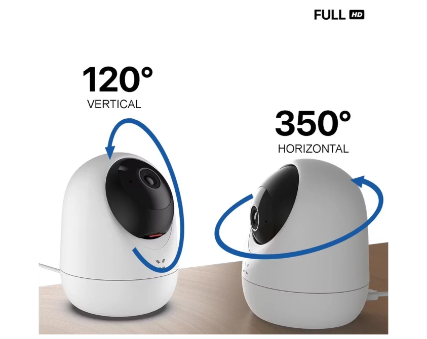 2x Xenon Smart Indoor Camera – 3 MP X7207 – Draadloos – App‑Compatibel – Nachtzicht & Persoonsdetectie