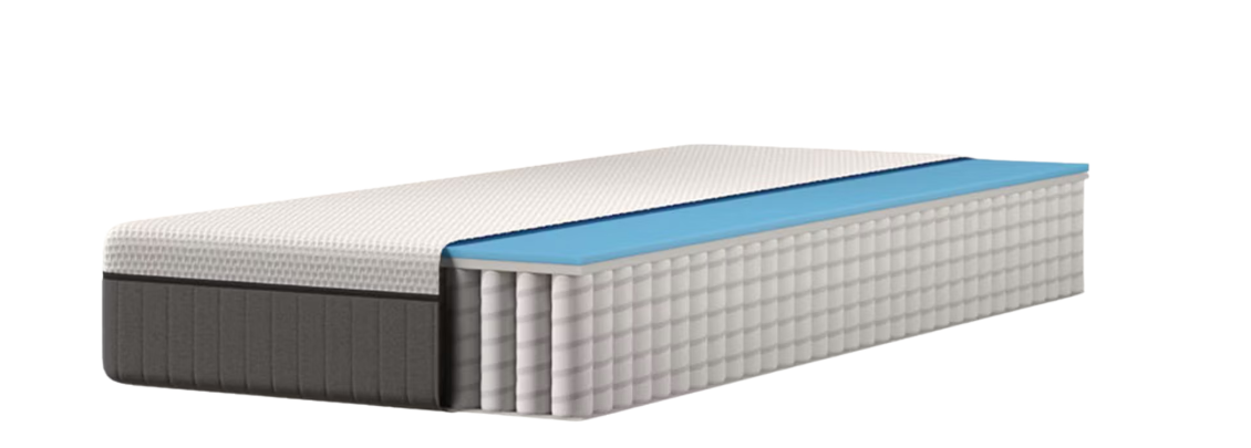 Emma Sleep - 22 Lite Hybrid Matras - 160 x 200 cm - Medium - Pocketvering - Zwart/Wit