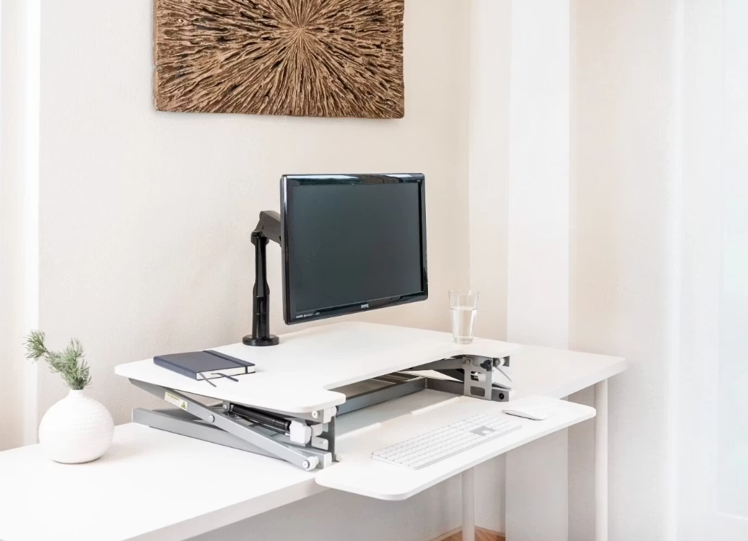 Vantage Flexdesk PC Werkplaats – Zit/Sta Bureau Converter – 89 x 59 cm – Verstelbaar 14–50 cm