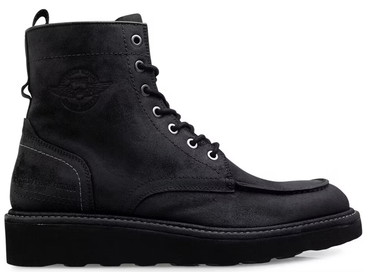 PME Legend Hawkspeed Boots - Zwart - Maat 45 - Stoere Leren Heren Boots met Rits en Veter