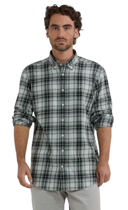 McGregor Flanellen Overhemd Winter Sage Geruit Groen/Grijs/Wit - XL