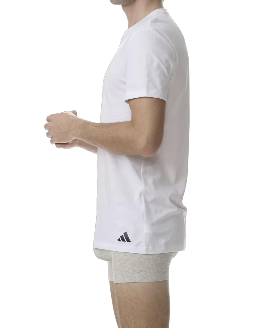 Adidas Basic T-Shirt 3x maat L Assorted 4AM012-908-L V-hals - 3PK Adidas