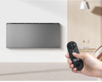 LIFETIME Elektrische Verwarming – 3 Warmtestanden, WiFi & App-bediening – 2000W – 94,5 x 50,5 x 12,5 cm – Grijs
