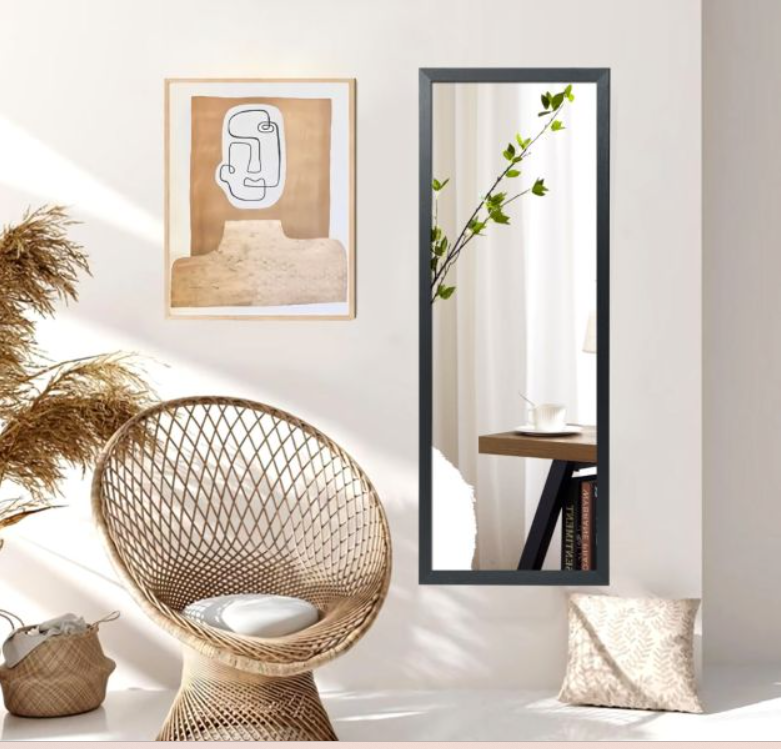 Coast Wandspiegel – 120 x 37 cm – Zwart