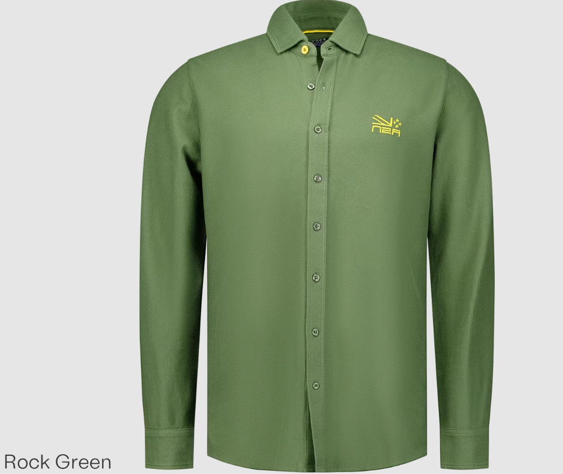 NZA New Zealand Auckland Longsleeve Shirt – Rock Green – Maat L
