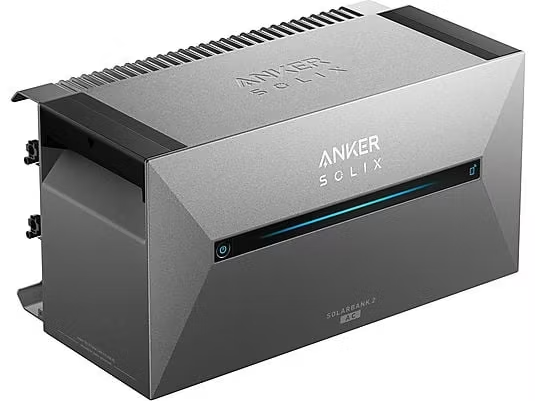 Anker SOLIX Solarbank 2 - Stroomopslag van zonnepanelen - E1600 AC - Zwart/Grijs