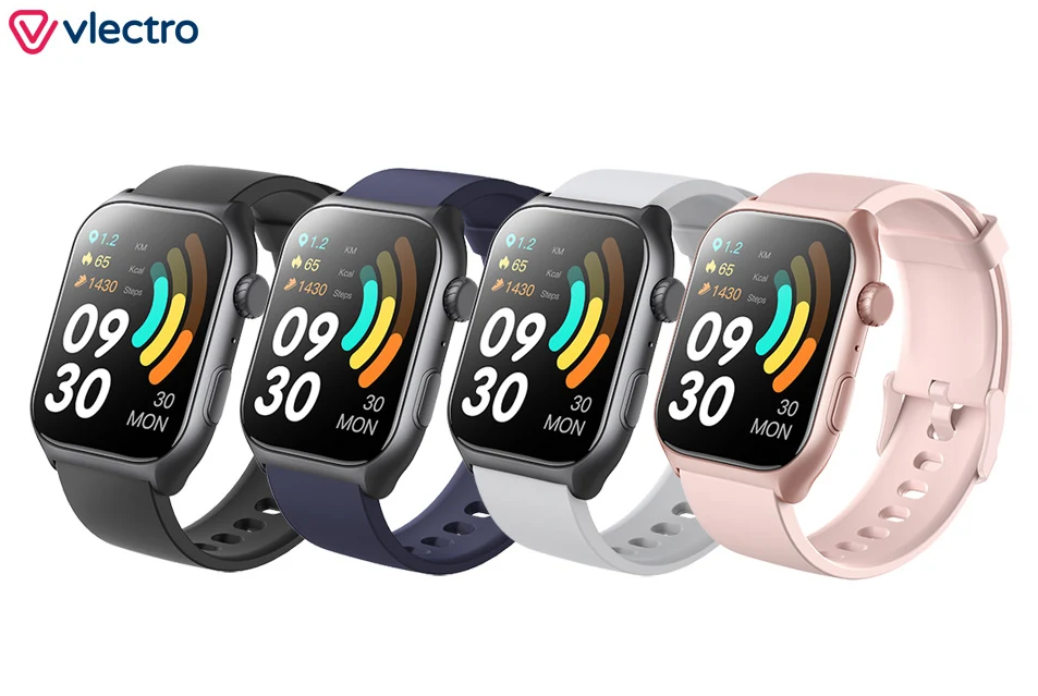 Vlectro Smartwatch 2.0 met spraakassistent - Blauw