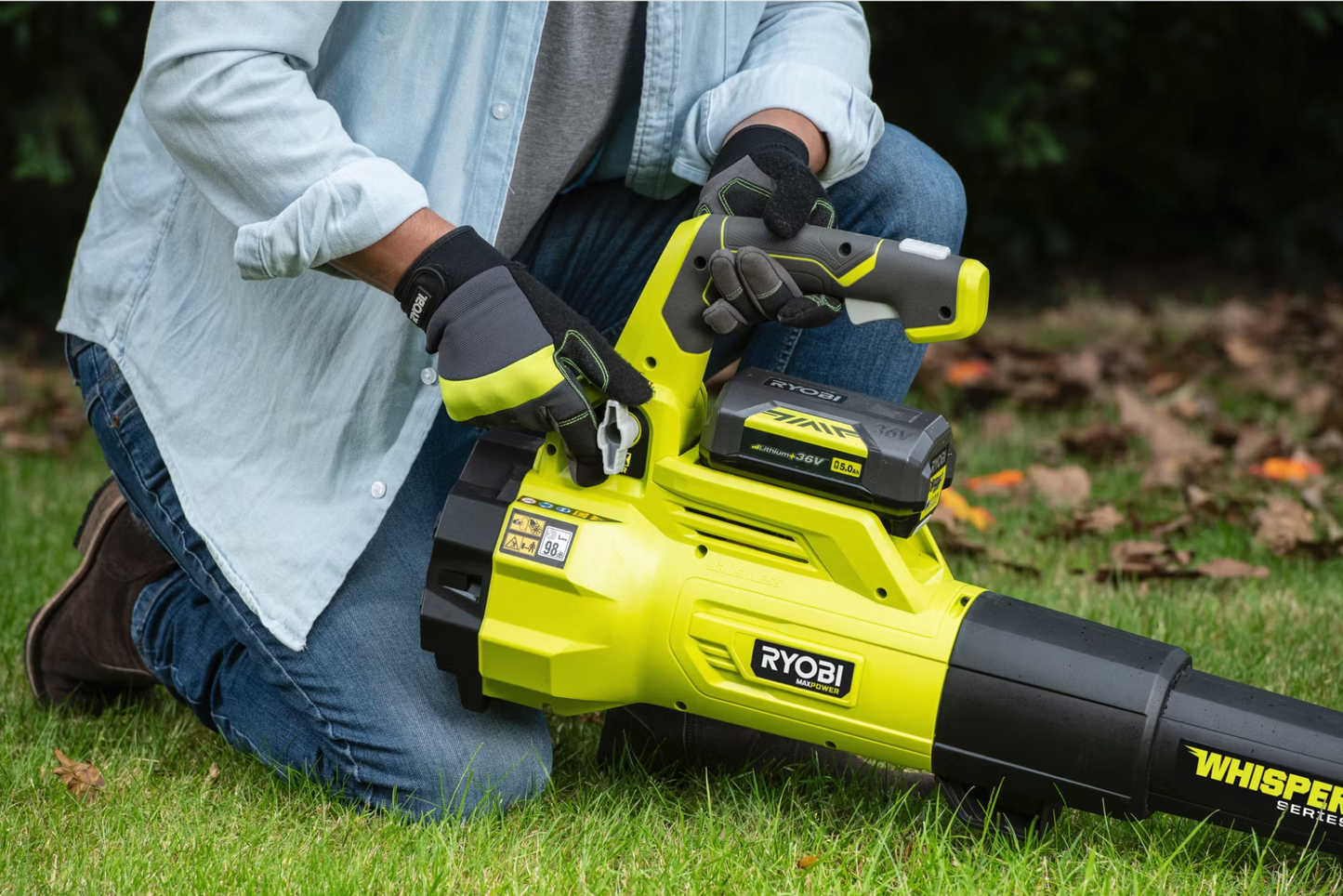Ryobi Bladblazerset 36V – 176 km/u – Inclusief 4.0 Ah Accu & Lader