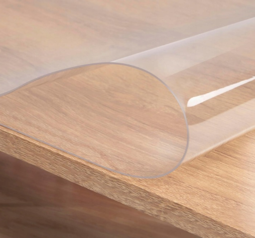 WOLTU tafelbeschermer folie - Transparant PVC 1 mm - 80 x 140 cm - Waterdicht en afwasbaar