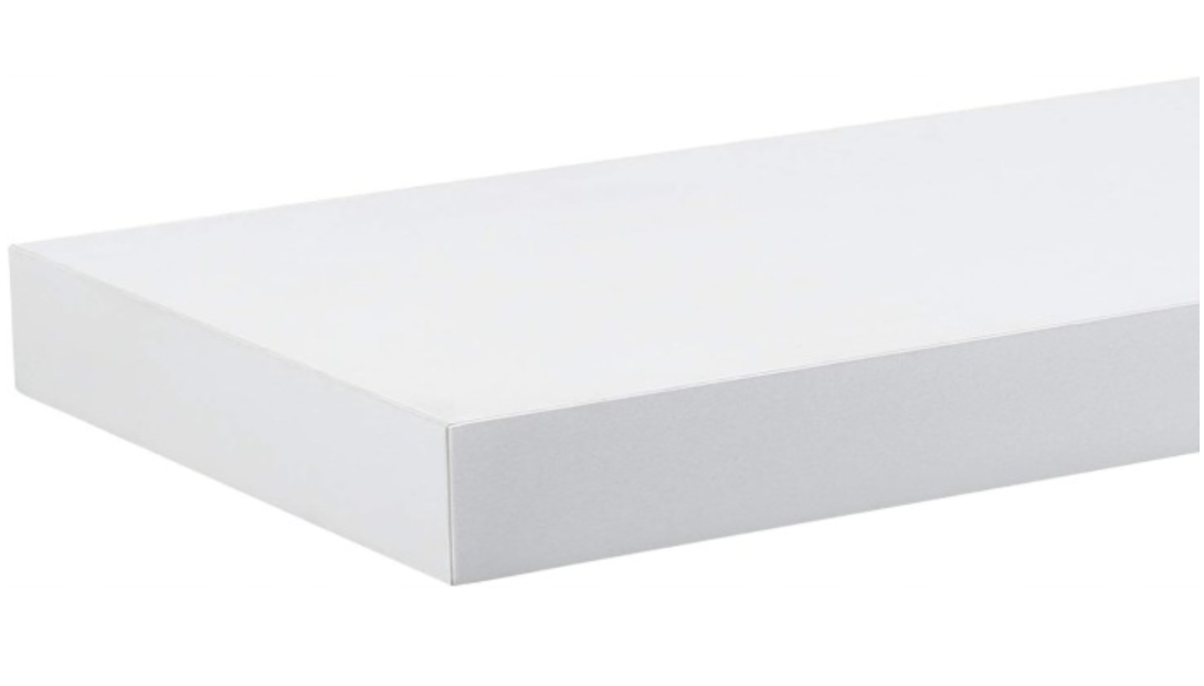 eSituro SWS0196 wandplank - zwevende wandplank - wit MDF - 60 x 23 x 3,8 cm