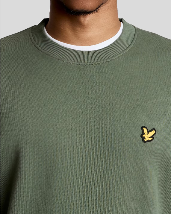 Lyle & Scott Oversized Sweatshirt - Cactus Green - XXL - 1874 Crew Neck