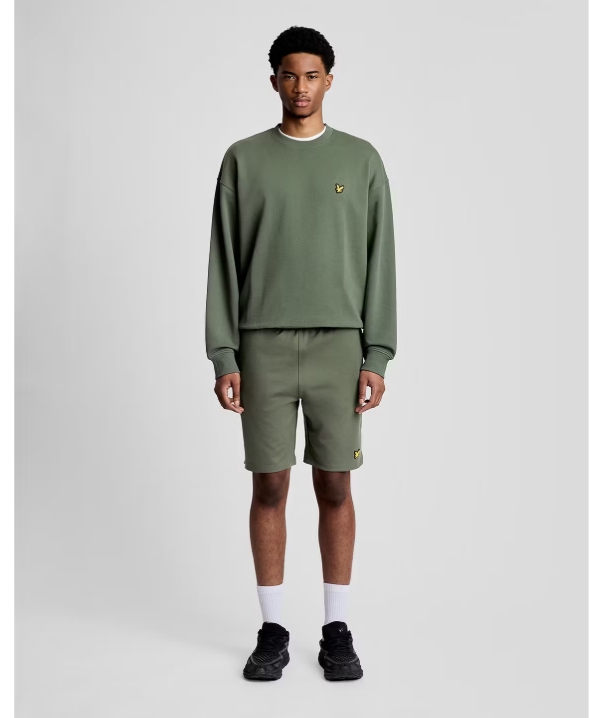 Lyle & Scott Oversized Sweatshirt - Cactus Green - XXL - 1874 Crew Neck