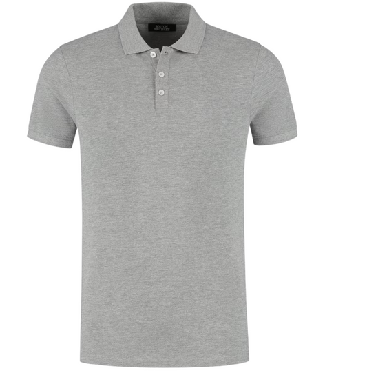 Boston Brothers Piqué Poloshirt - Grijs - Maat M