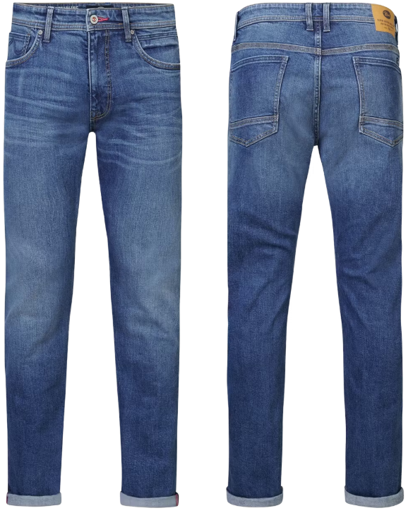 Petrol Industries Santiago Jeans - Denim Straight - Medium Used - W33-L34