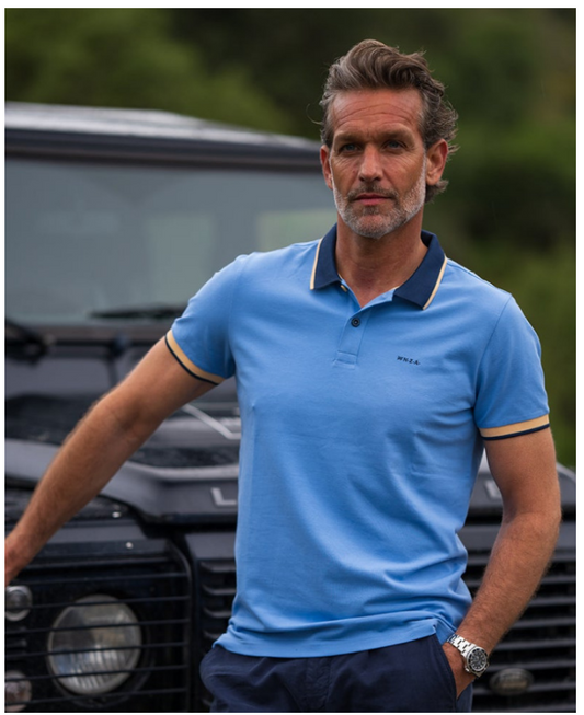 New Zealand Auckland Stretch Poloshirt - Blauw - Maat S