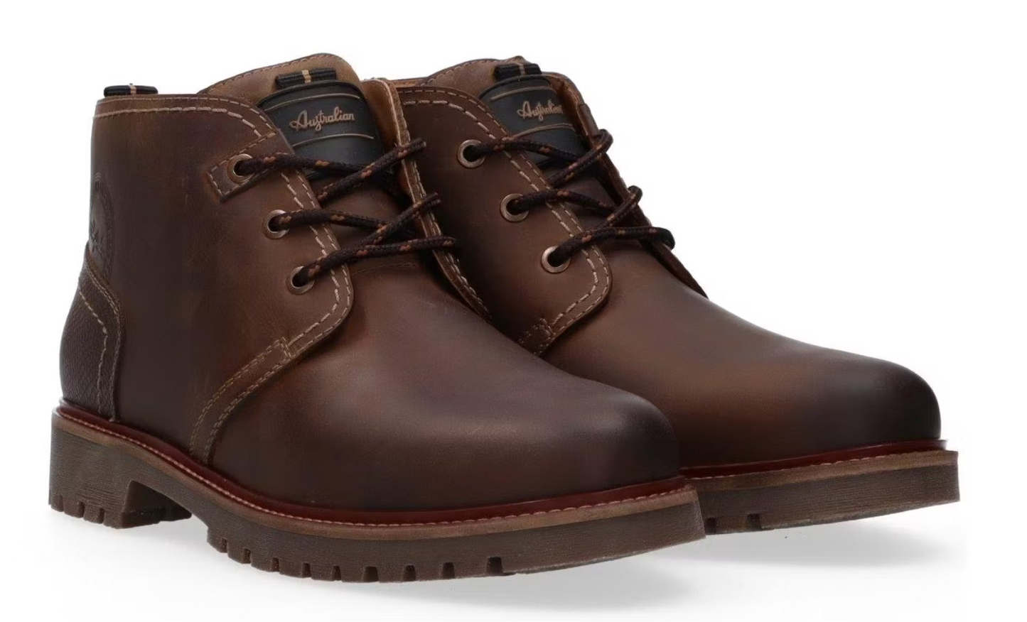 Australian Footwear Sydney Boots - Donkerbruin Leder - Maat 42