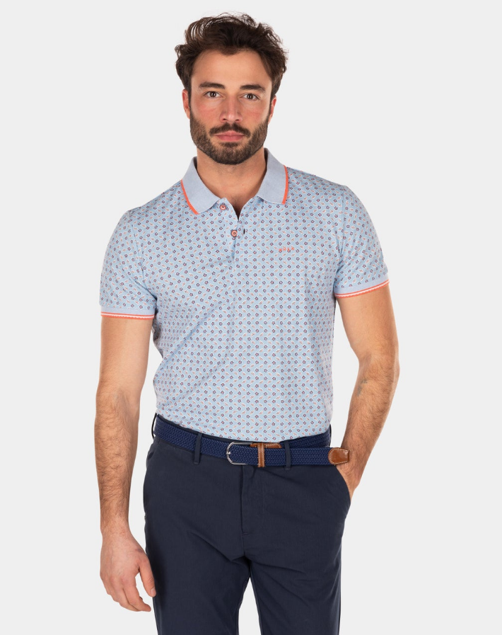 New Zealand Auckland Stretch Poloshirt - Stretchstof - Rhythm Blue - M