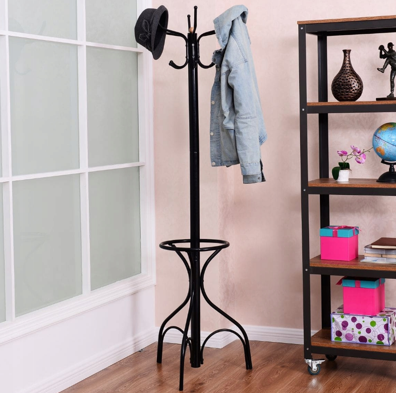 Coast metalen kledingrek garderobe cloakroom stand met 12 haken