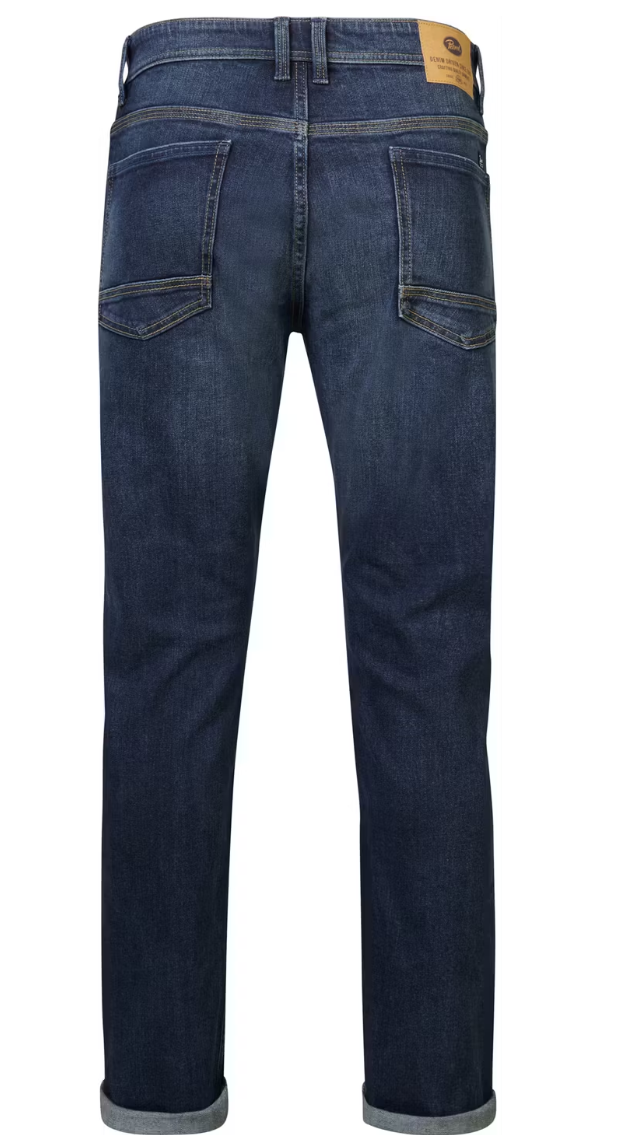 Petrol Industries Santiago Jeans - Denim Straight - Dark Used - W32-L32