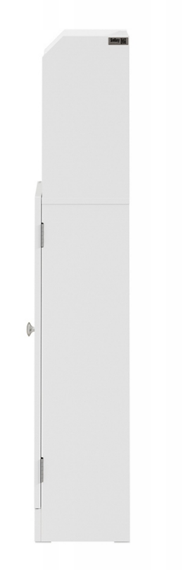 SoBuy Badkamerkast - Kolomkast met Planken - Wit MDF - Staand Model